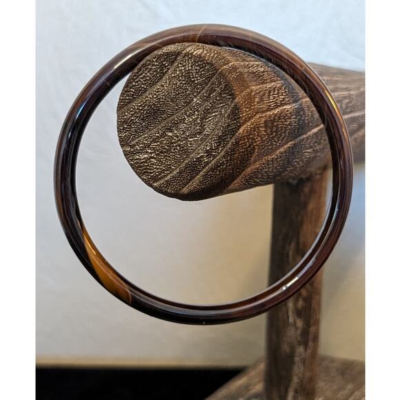 Vintage Glass Tortoiseshell Bangle - Picture 4 of 5